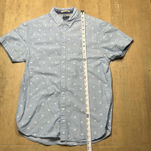 Cactus Man button down casual shirt with palm trees, Medium - Picture 3 of 6